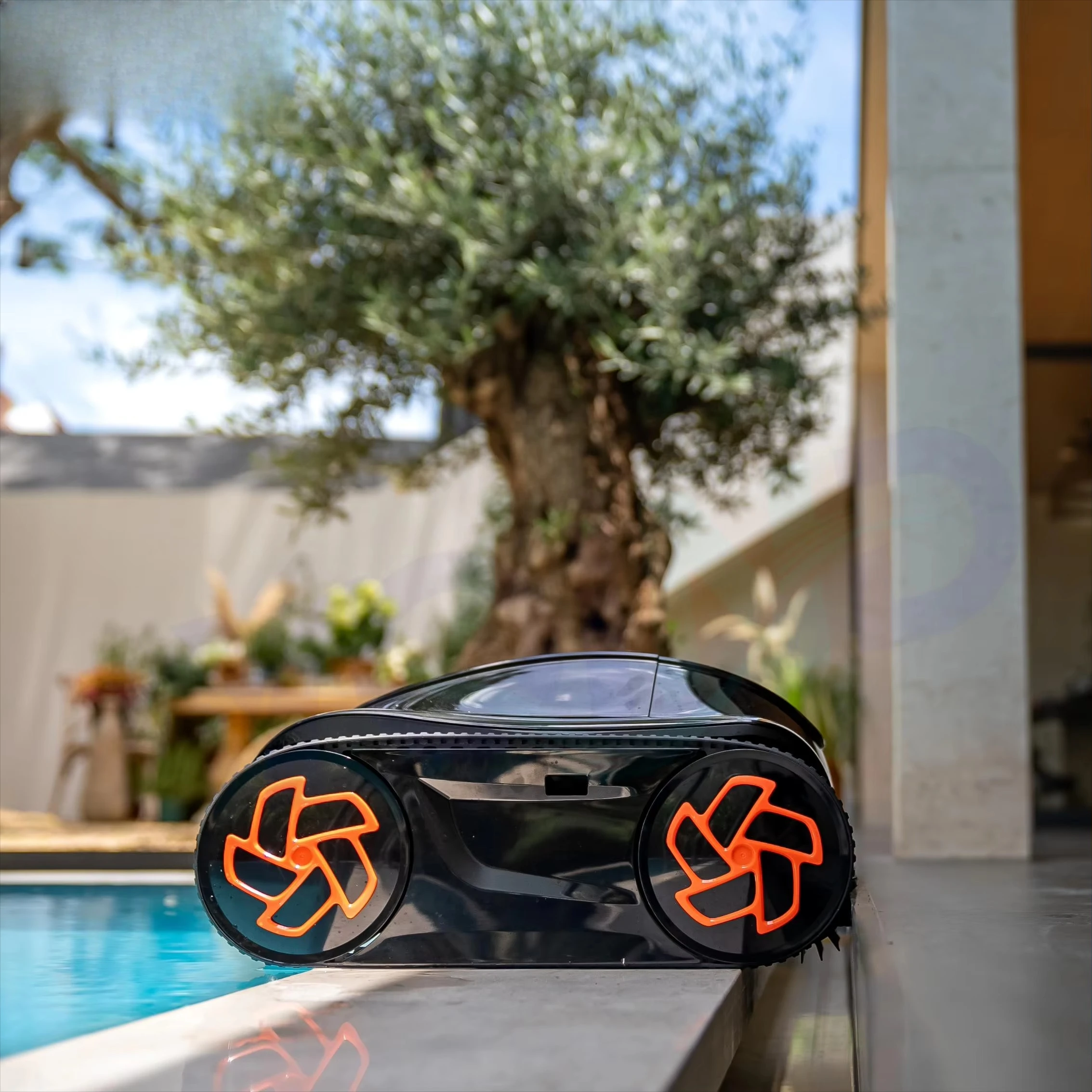 Cordless Rechargeable Electric Pool Vacuum Cleaner - Intelligent Wireless Automatic Pool Cleaning Robot for Public Pool Cleaning
