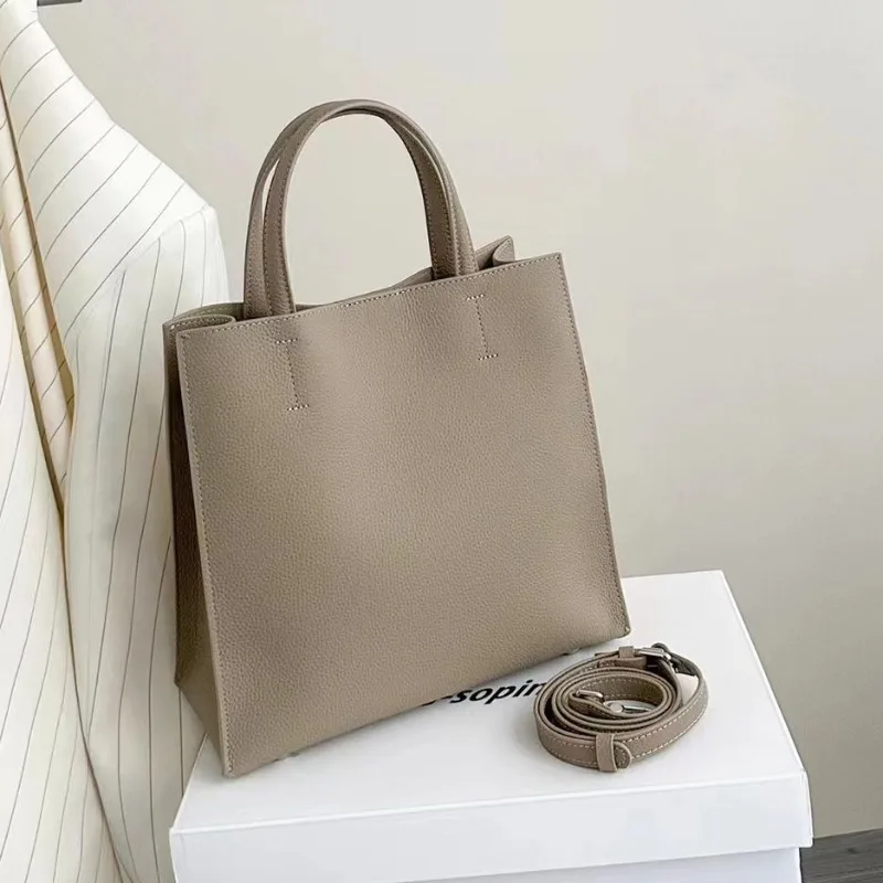 Fashion Ladies Purse Niche Elegant Commuter Large Capacity Shoulder Bags Simple Solid All-match Female Handbags 2024 New Bolsas