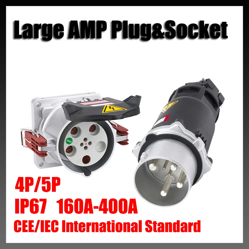 

IP67 Power Waterproof Explosion-proof Plug 250A 4P 5P 380V 690V CEE IEC International Standard AMP Plug Serve for Port