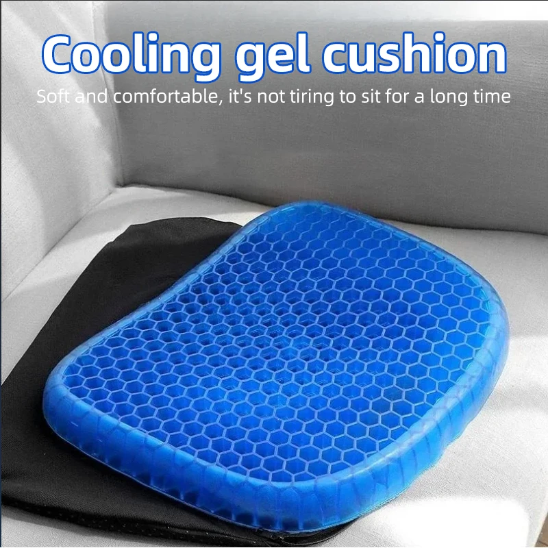 

Car Gel Seat Cushion 3D Honeycomb Cool Breathable Cool Seat Cushion Car Home Office Chair Seat Cushion Car Upholstery