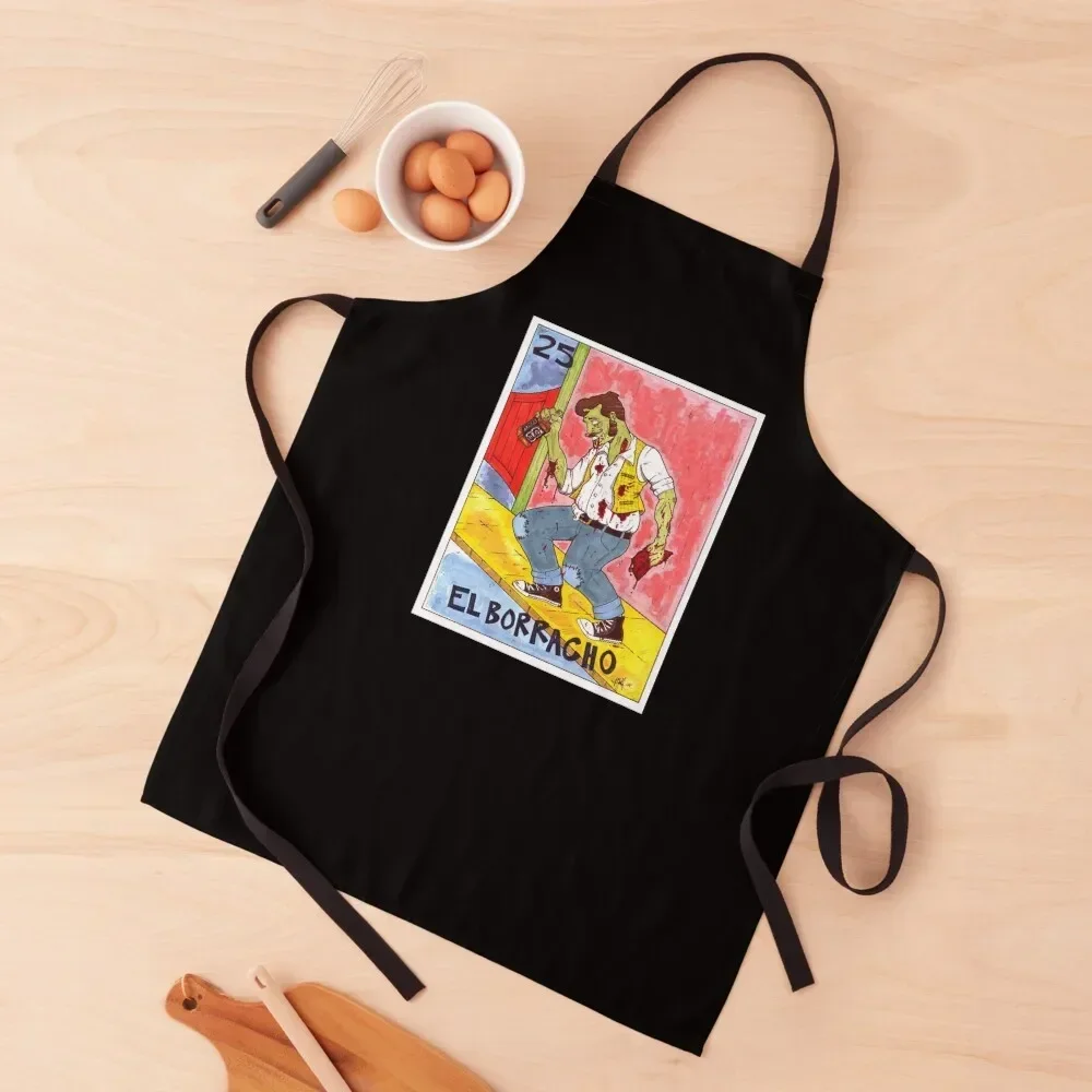 

El Borracho Apron Home And Kitchen Men'ss men Apron