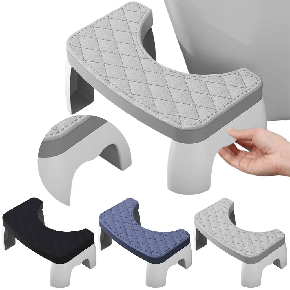 

Poop Stool Non-Slip Toilet Squat Stool Plastic Toilet Seat Stool Removable Home Adult Bathroom Accessories