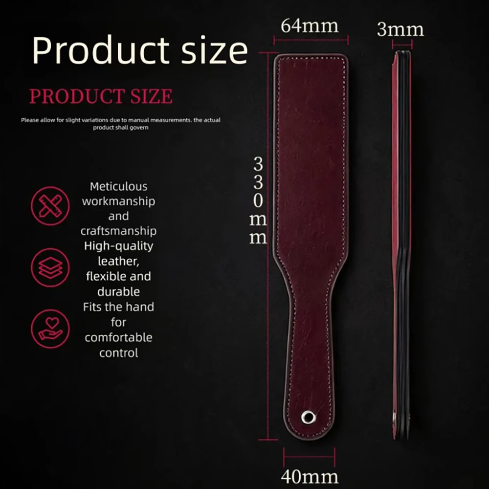 New Colour Changing Racket Leather Racket SM Restraint Accessories for Spanking Role Play Spousal Flirting Unisex Adult Sex Toys view 2
