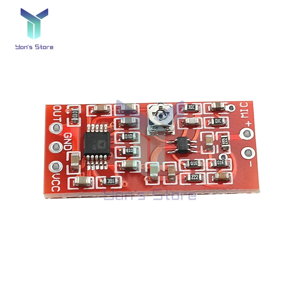 MAX4466 Electret Microphone Amplifier Board Pickup Module with SSM2167 Voice Compression Amplifier AMP Module DC 3V-5V