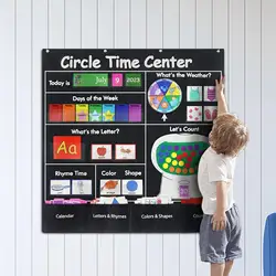 Interactive Learning Center Pocket Chart for Group Activities and Teaching Aids