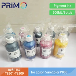 T8501-T8509 500ml Refill Pigment Ink Compatible for Epson SureColor P800 SC-P800 Printer