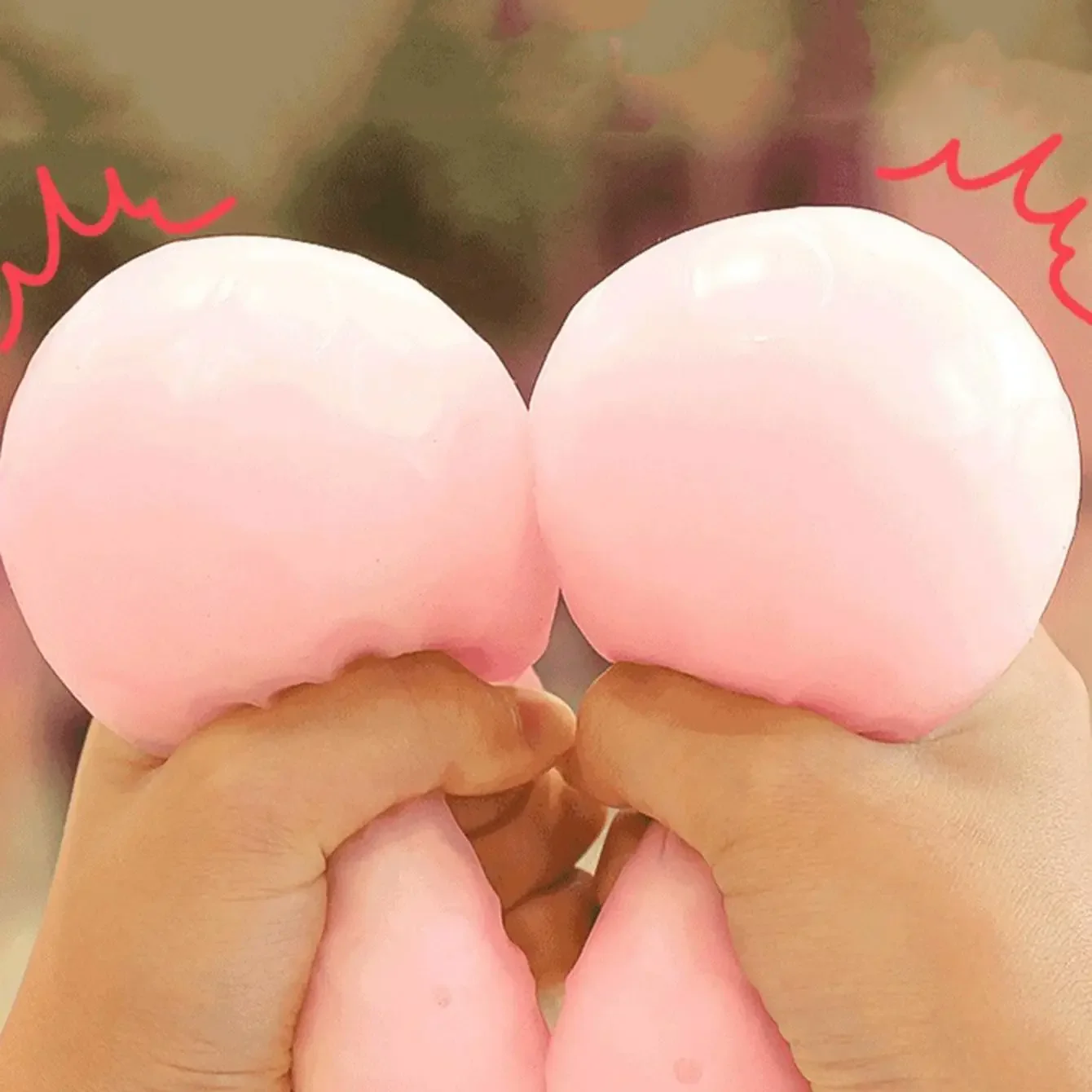 Decompressiespeelgoed Simuleerde Van Kleur Veranderende Aardbei Squishy Fruit Hand Anti-Stress Knijp Bal Voor Kinderen Sensorische Auti