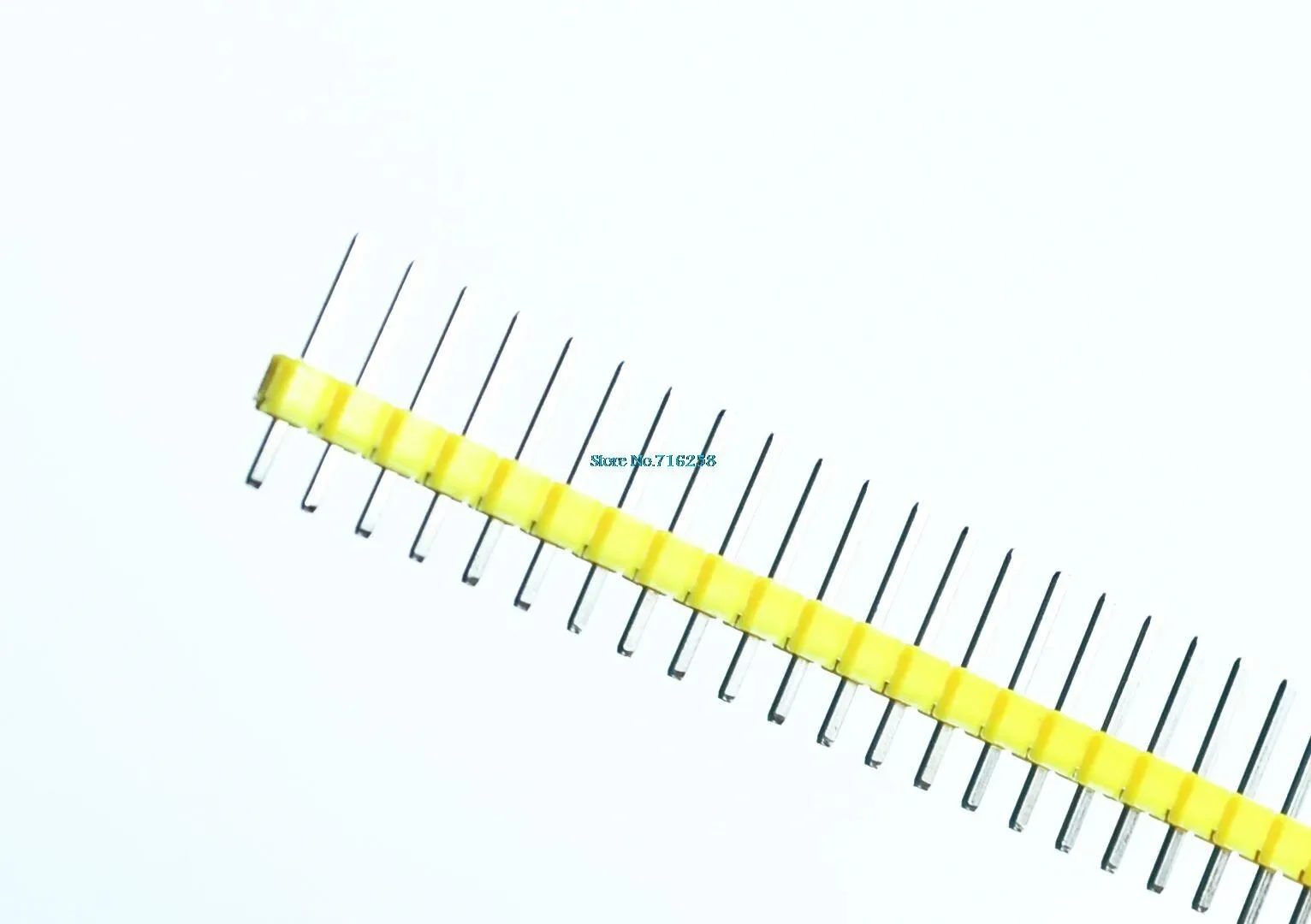 2.54mm Black + White + Red + Yellow + Blue Single Row Male 1X40 Pin Header Strip Gold-plated ROHS
