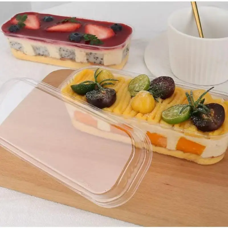 10/20/50Pcs Mini Loaf Deli Dessert Container For Desserts Cups Cake Box -300ML