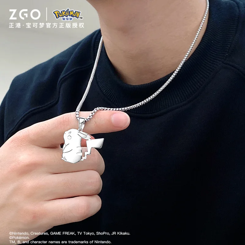 

Ожерелье для пары Pokémon Joint, мужские и женские легкие роскошные нишевые дизайны, высококачественная цепочка на ключицу, мужские украшения