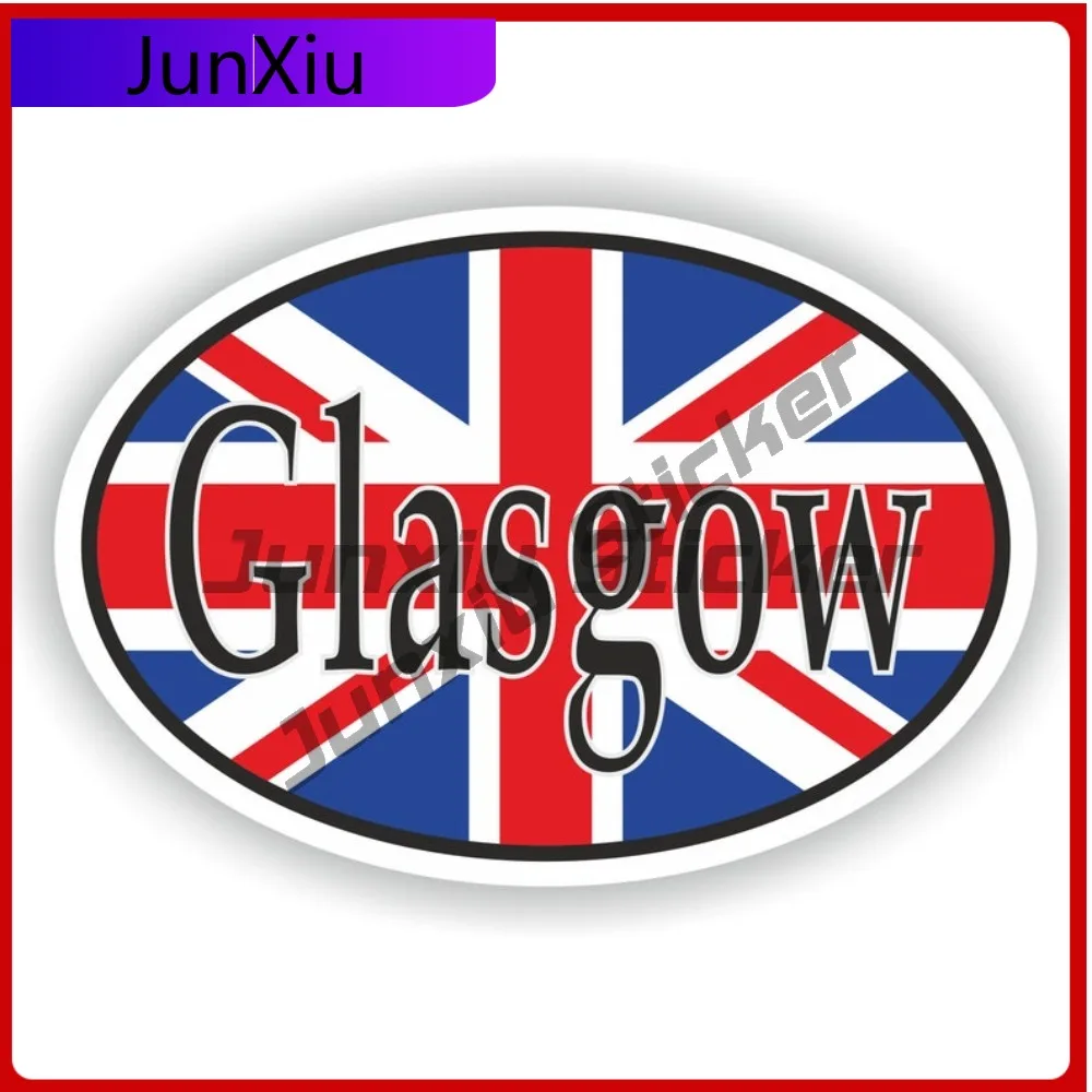 

Glasgow United Cute Bumper Fade Resistant Sticker Decoration National Cute Stylish Car With Anime Oval Window Bumper Trendy