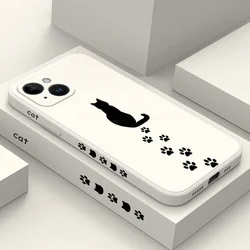 Cat Paw Print Phone Case For iPhone 17 17 Air 16 16e 15 14 13 12 11 Pro Max Mini X XR XS Plus Cover