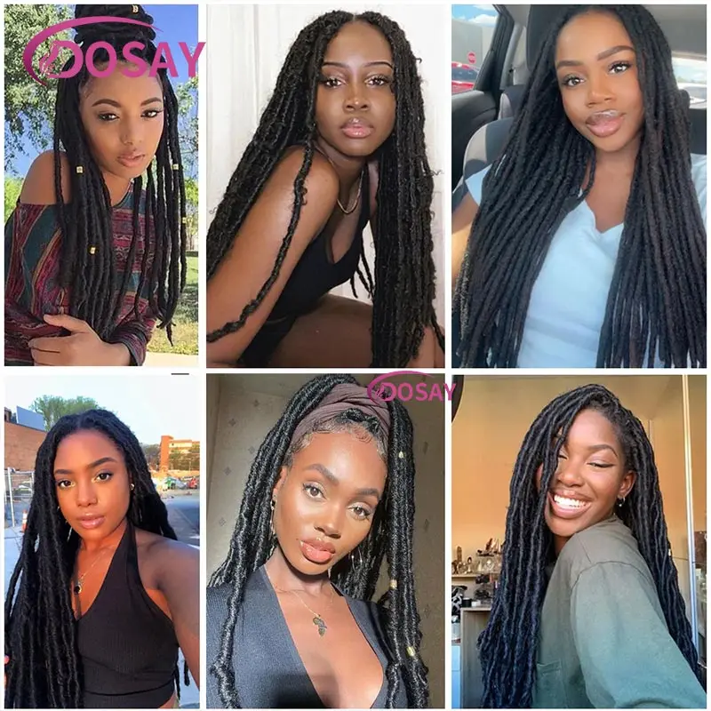 Synthetische Box geflochtene Perücke für Frauen 40 Zoll senegal esische Twist Braids Perücke Dread lock knoten loses Flechten mit Baby Haar Schmetterling