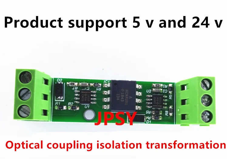 Convertitore di segnale di tensione da 0-10V a 0-10V HCNR201 modulo di trasformazione del segnale isolato protezione della connessione inversa DC 24V