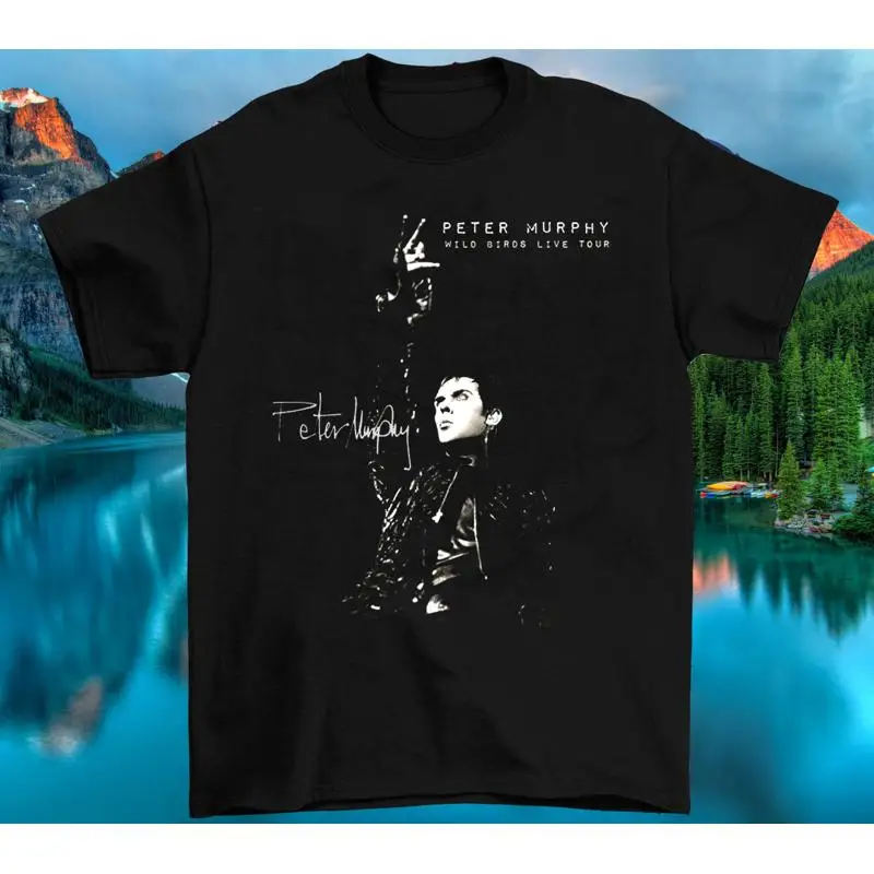 Bauhaus Band Peter Murphy Live In Tour Cotton All Size Black T Shirt SE361