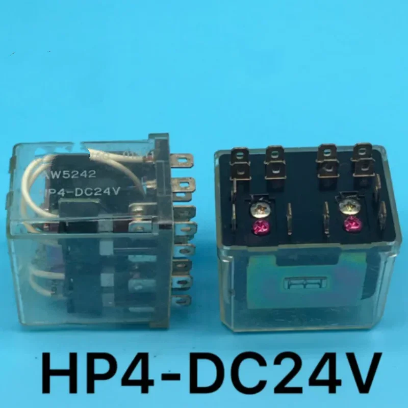 HP4-DC24V DC24V Relay AW5242 with 4 open, 4 closed and 14 pins