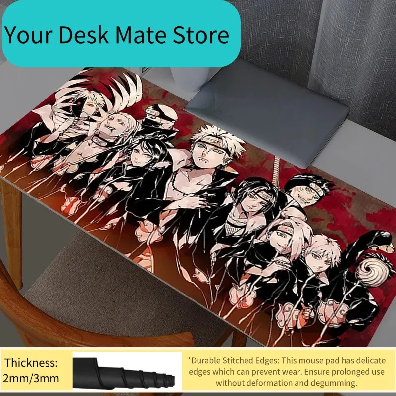 

Naruto Kakashi Hatake Mouse Pad Game 90x400 Rubber Mini Pc Keyboard Laptop Computer Speed Desk Mat Gaming Acessories Mousepad