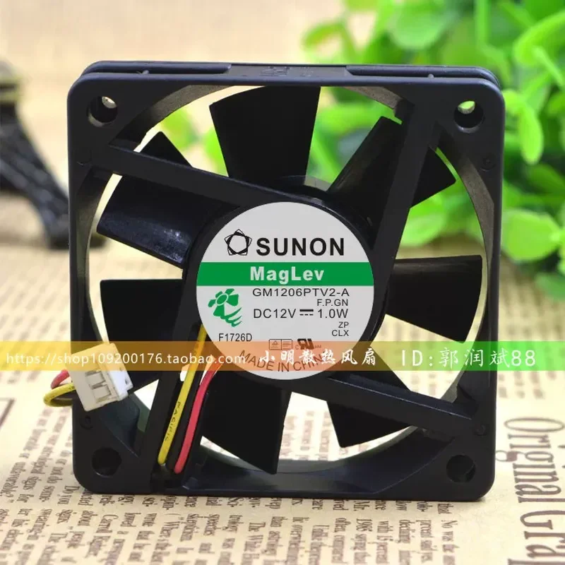 Original Built-in SUNON 6025 12V 1.0W GM1206PTV2-A Projector Magnetic Levitation Silent Fan for Projectors
