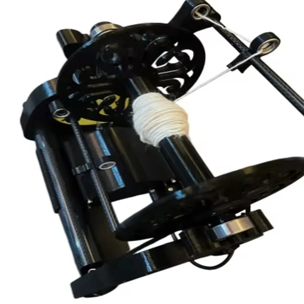 Electric Mini Spinning Wheel Adjustable Speed DIY Household Textile Machine for Dog Hair Wool No Installation Needed