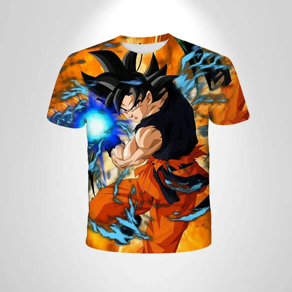 Dragon Ball Sommer-Kinder-T-Shirt – Retro-Anime-T-Shirt „Dragon Ball Z“ für Herren, lockeres Rundhals-T-Shirt – bequemes Sportshirt für Jugendliche – Detail 4