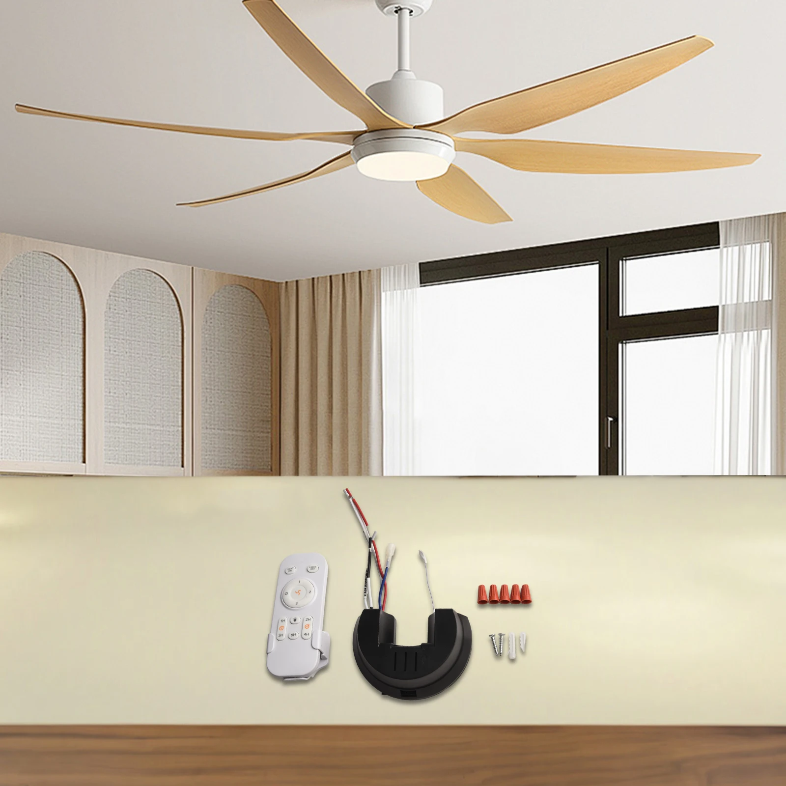 Convenient Operation Home Office 3 Speed Ceiling Fan Remote AC Ceiling Fan Remote Remote Control Bracket Strong Signal Reception