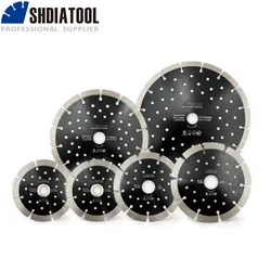 SHDIATOOL 1pc lama per sega segmentata pressata a caldo con disco da taglio a più fori per lama in cemento per piastrelle in pietra di marmo di granito