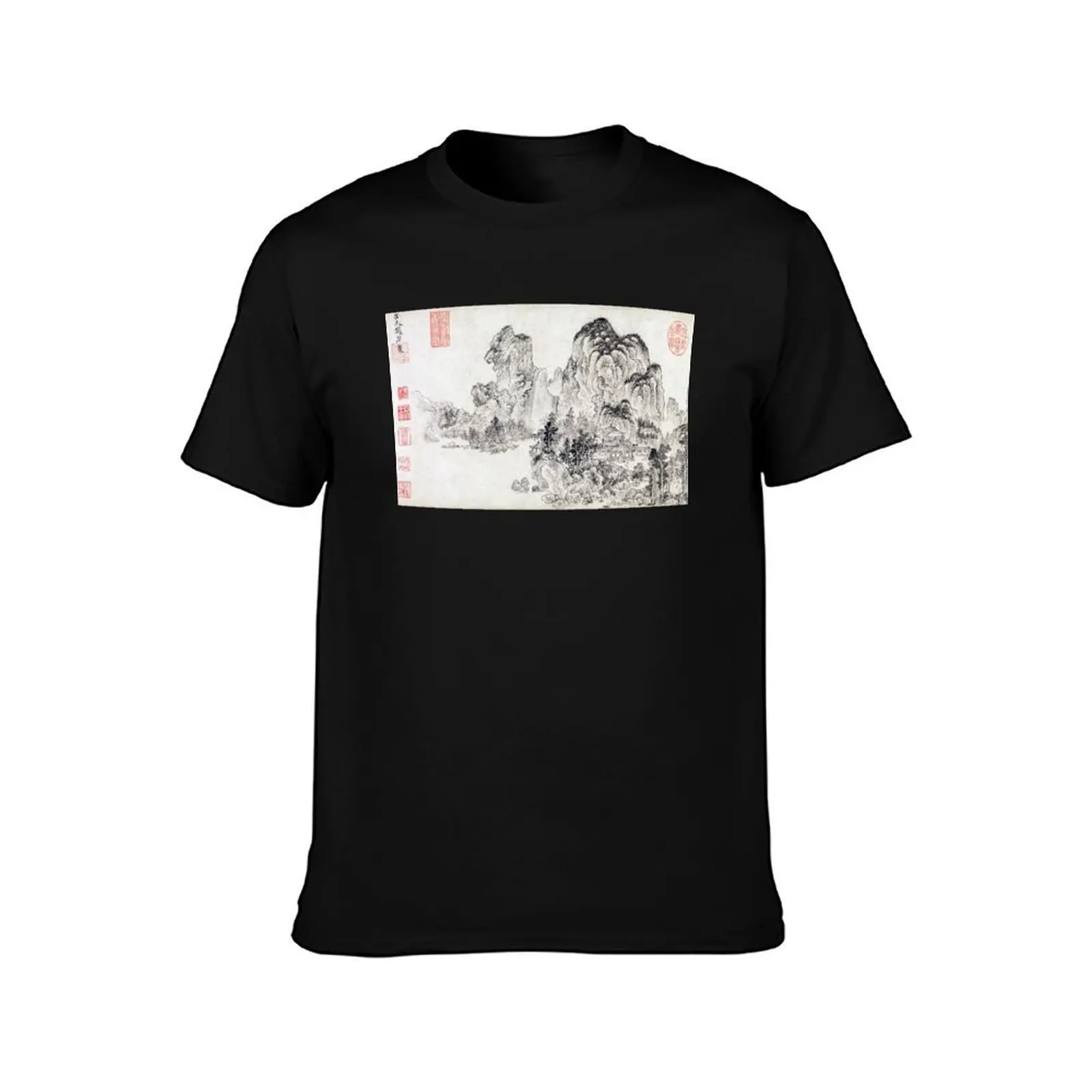 Landscape in the Style of Yan Wengui and Fan Kuan (Restored Japanese Artwork) T-Shirt essential t shirt T-Shirt