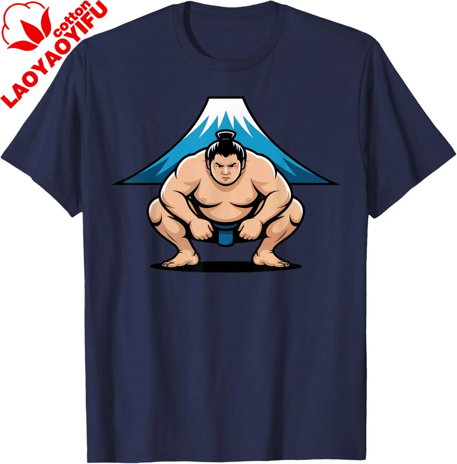 Sumo Japanese Design for Lovers From Wrestling and Sumo T-Shirt Y2k Harajuku Cotton Tee Print on Demand Camisas Streetwear