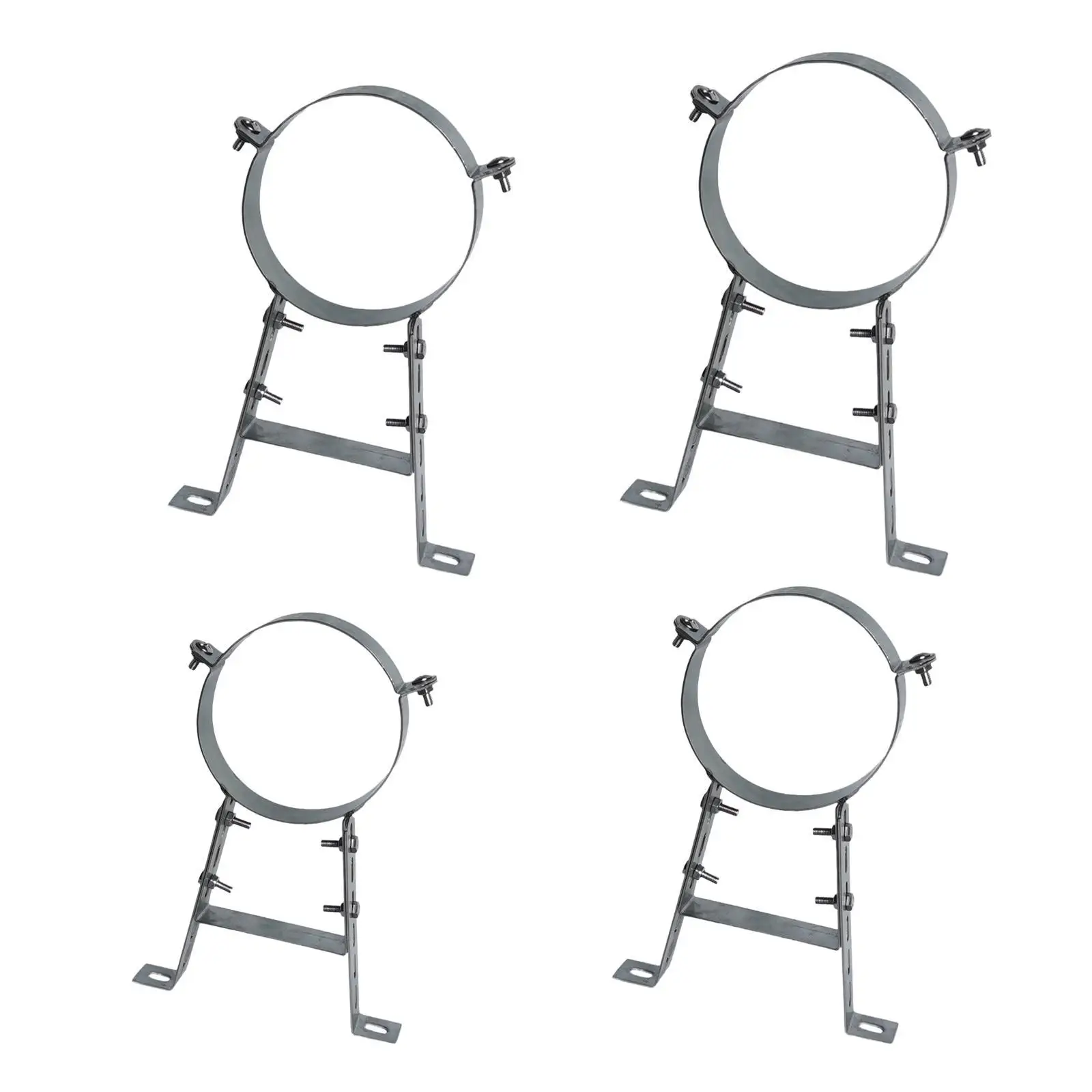 

Chimney Pipe Wall Strap Wall Support Stainless Steel Gas Vent Pipe Strap Split Ring Hanger Pipe Bracket Clamp for Home Outdoor