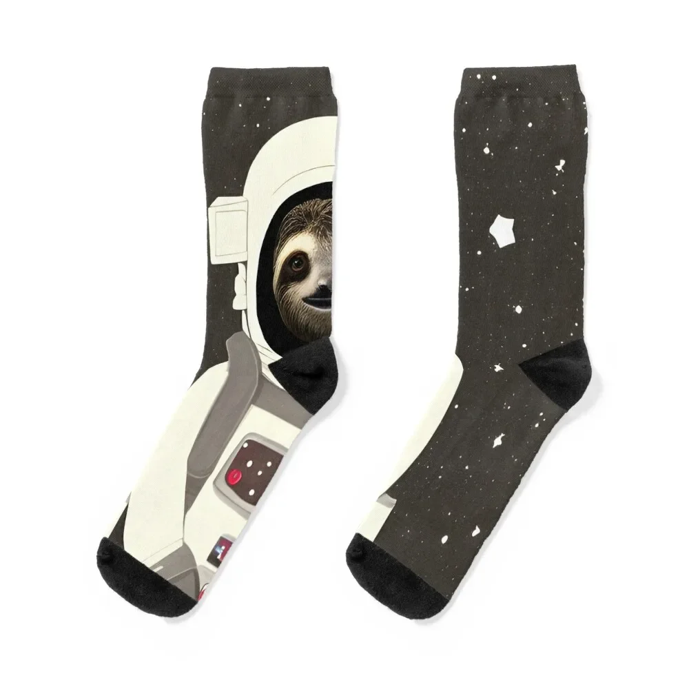 

Celestial Sojourn: носки Slothstronaut с принтом Kawaii, оптовая продажа, рождественский подарок, носки для женщин и мужчин