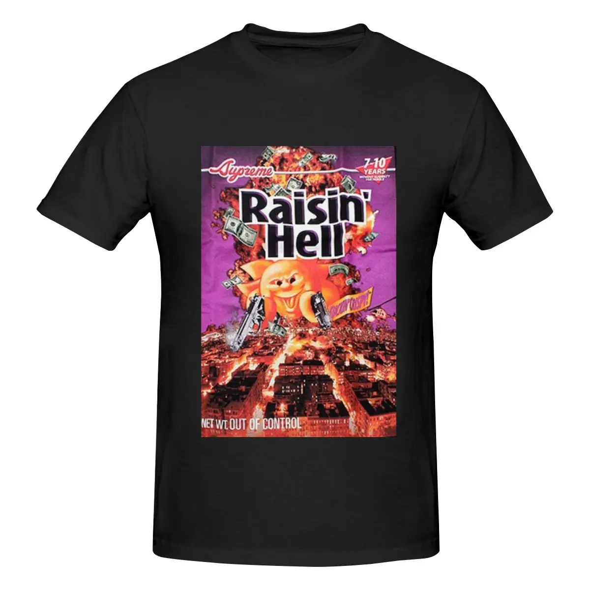 Funny Raisin Hell Essential Men's T-shirt Printed Tops are loose and slim fit Women's T-shirts