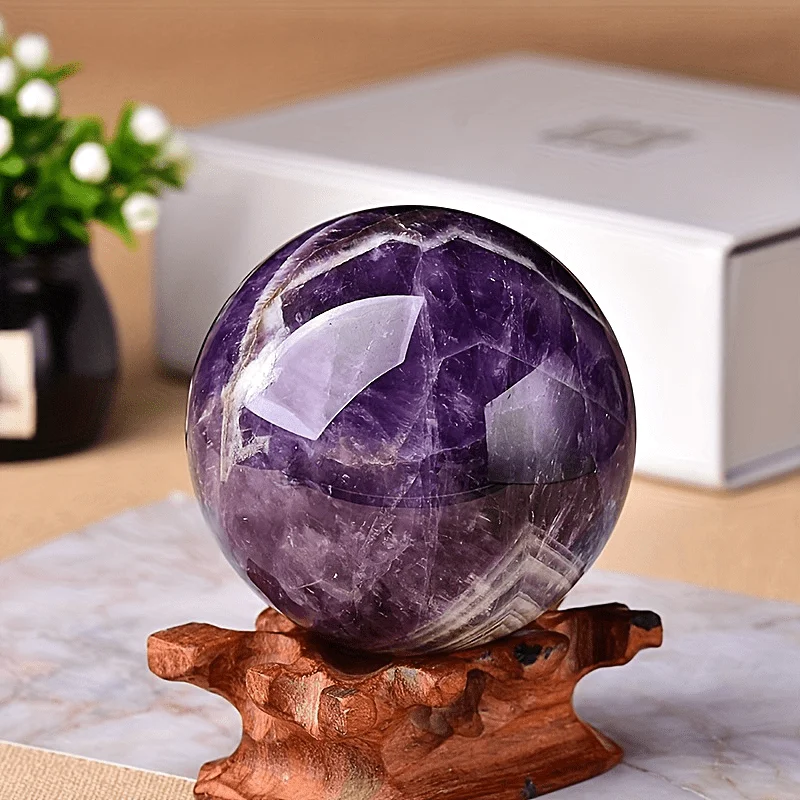 Nature Dream Amethyst Sphere Garden Tank Home Office Yoga Meditation Decoration Gift fengshui Christmas and Halloween