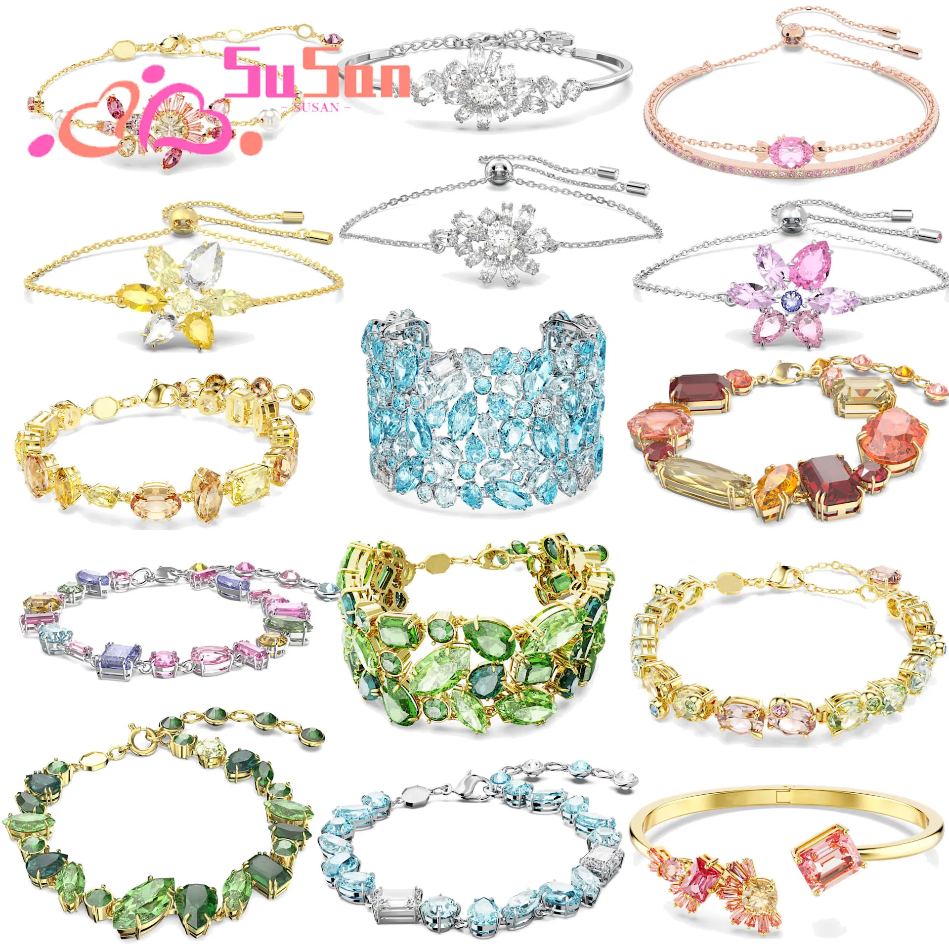 

Оригинальный браслет, изысканные украшения, ярко-синий, зеленый, большой браслет, подарки для женщин, роскошная цепочка, подходит для вечеринок, рождественских праздников