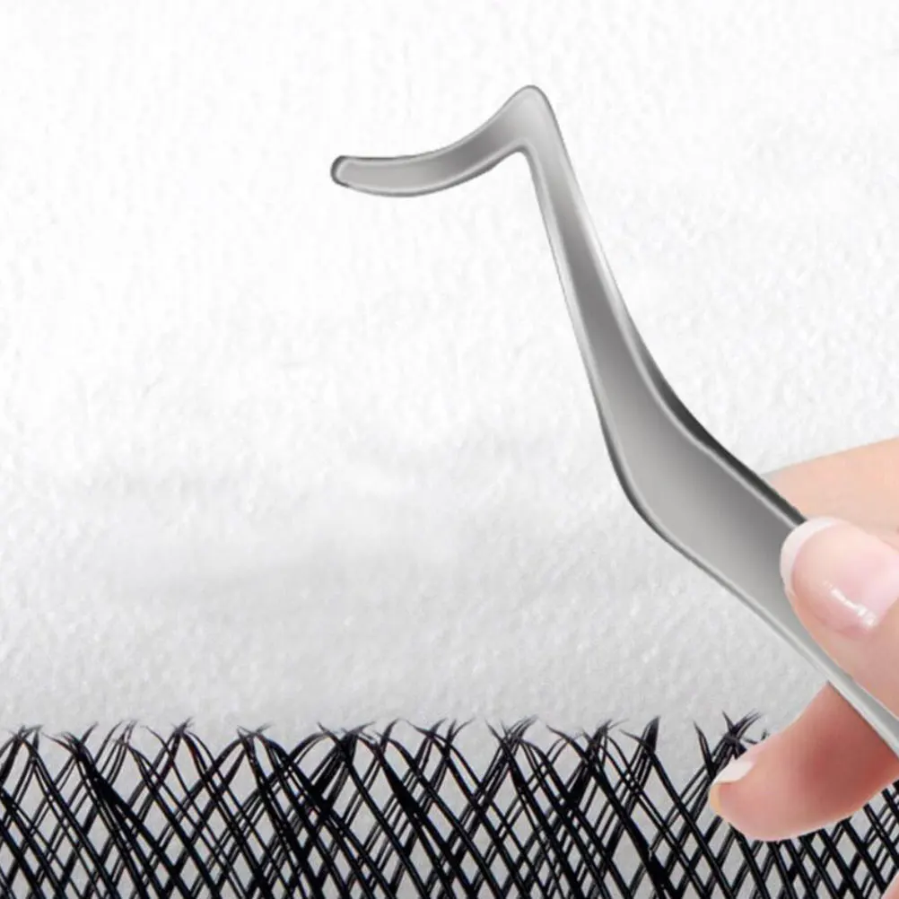 

Stainless Steel Tweezer Applicator False Lash Extension Fine Tip Ergonomic Makeup Tool Women Beauty Supply Lash Clip