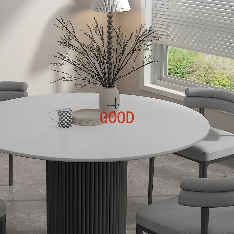 Tavolo da pranzo rotondo da cucina moderna tavolo da pranzo da caffè di lusso nordico cena da soggiorno Mesa Comedor mobili per la casa ZT50DT