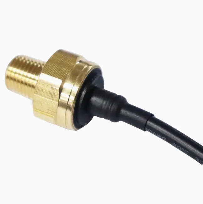 Brass 0-12MPa Pressure Sensor with Cable - NPT Thread - Water/Oil Media - Custom OEM