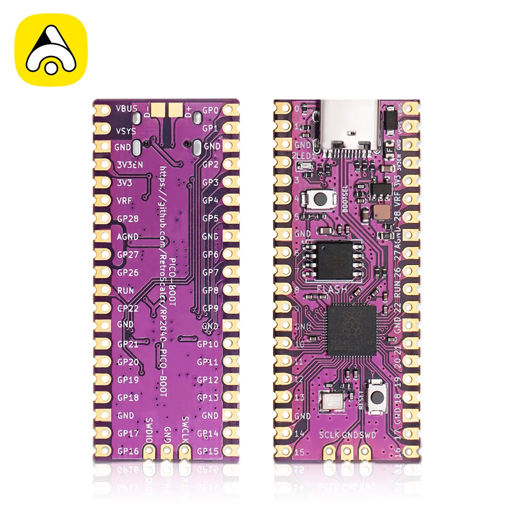 Apexneer PICOboot Raspberry Pi Pico Board RP2040 Dual-Core 264KB ARM 16MB Flash Microcomputer ortex-M0+ with USB TYPE-C For NGC