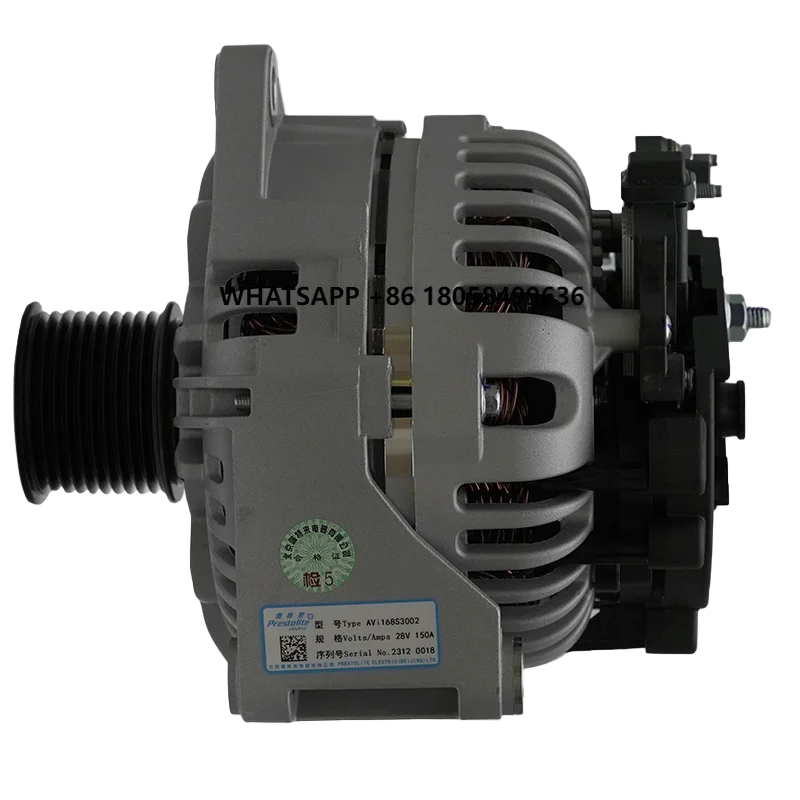 

Avi168S3002 New 12V/24V Engine Alternator Generator for Truck 28V 150A Weichai/618/wp10 Series Car Alternator Bus Accessories