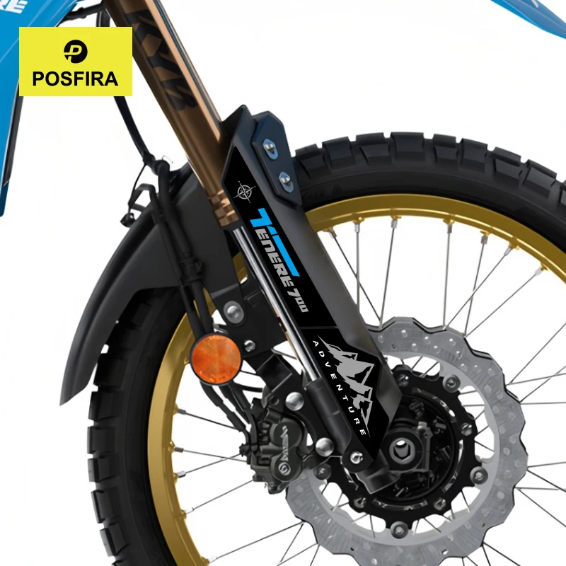 POSFIRA Motorcycle Front Fender Stickers Vinyl Decal for Yamaha Tenere 700 World Raid Tenere700 2026 2025 2019-2024 Accessories
