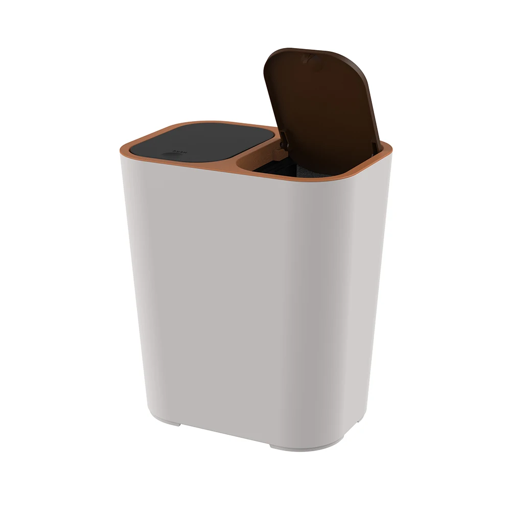 Double Bin Type Classification Trash Storage Box Garbage Can