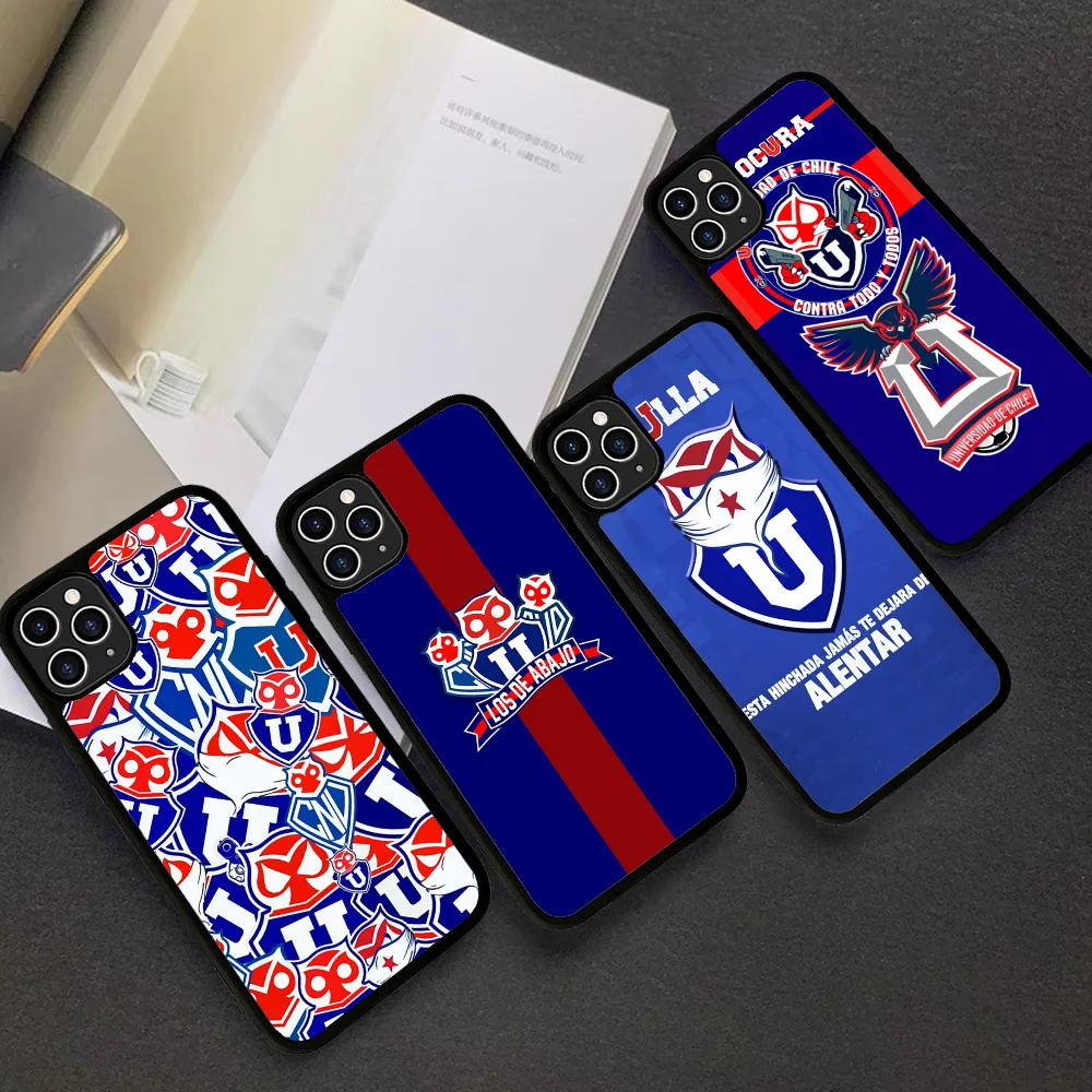 

Chile U-University Logo Phone Case Silicone PC+TPU For For IPhone 11 12 13 14 15 16 Plus Pro Max Cover