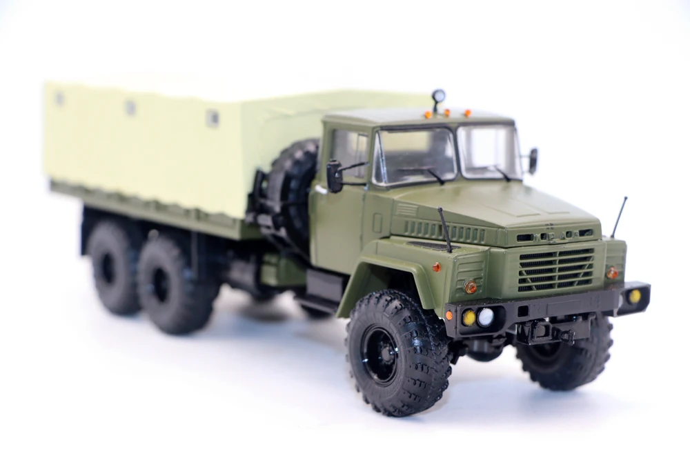 New SSM 1 43 KRAZ-260 Flated with Tent ON-BOARD Military USSR Truck By Start Scale Models Diecast for Collection