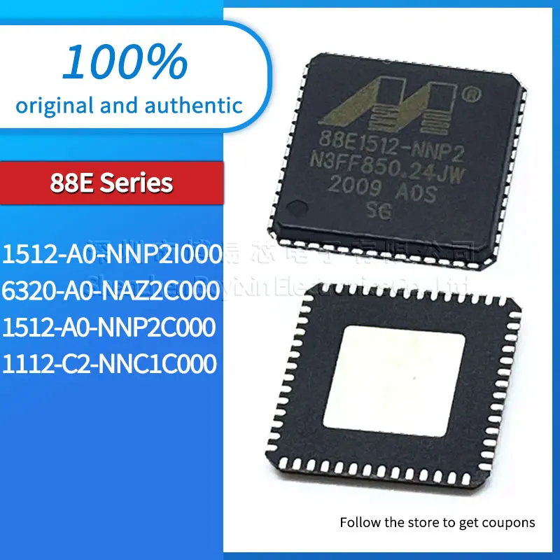 Brand new original genuine 88E1112-C2-NNC1C000 88E1512-A0-NNP2C000 88E6320-A0-NAZ2C000 88E1512-A0-NNP2I000 Package QFN-56