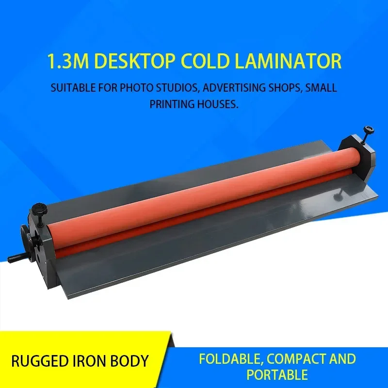 TK1300 Desktop Manual Cold Laminator Photo Album Binding Metal Cold Laminator Machine Photo Album Graphic Photo Laminating Machi