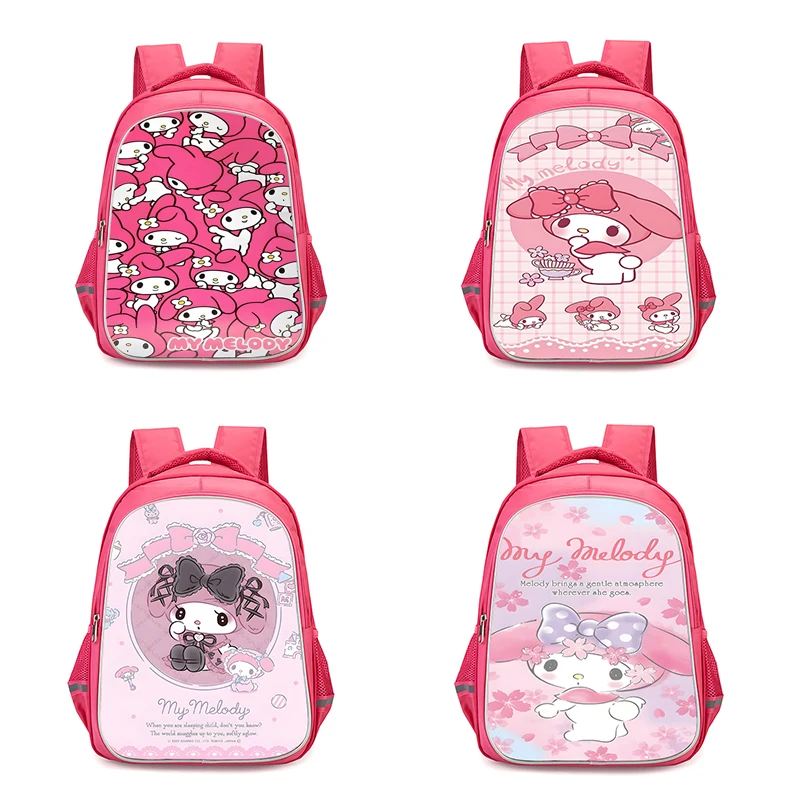 Sac à dos de camping durable pour enfants, anime mignon, rose, ma mélodie, filles, étudiant, cadeau d'anniversaire, sacs d'école