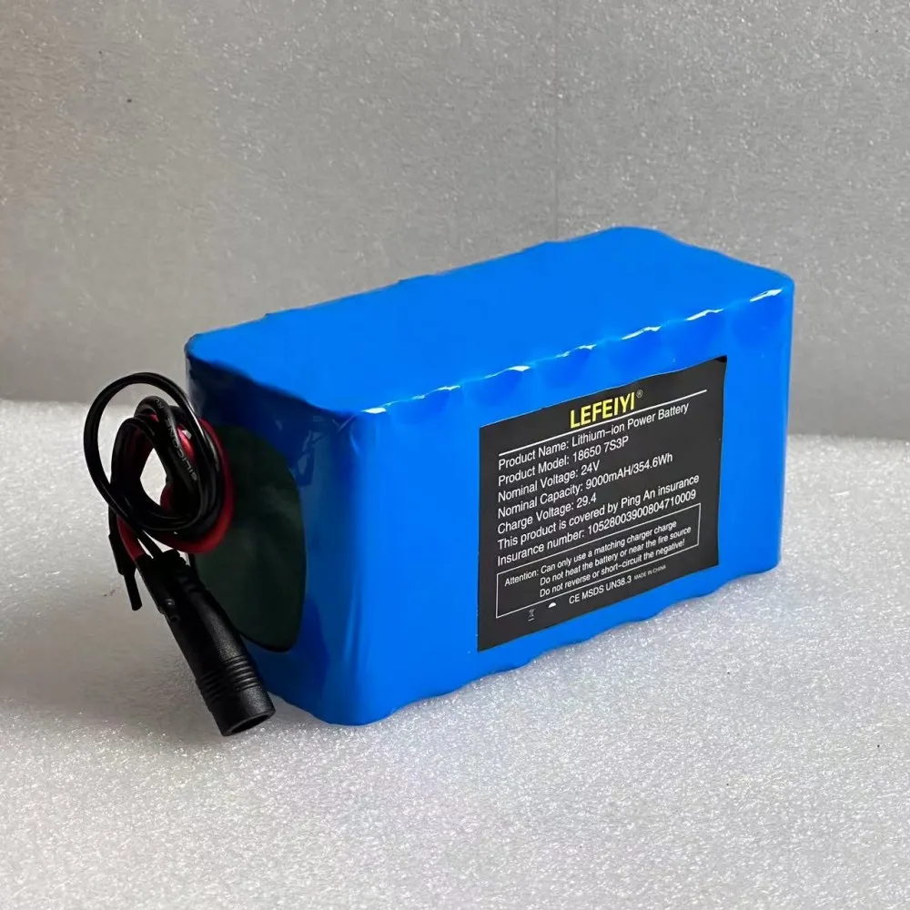 2024 7s2p 24V 9.0Ah 18650 29.4v 9000mah Li-ion Battery Electric Moped/Li-ion Battery Charger