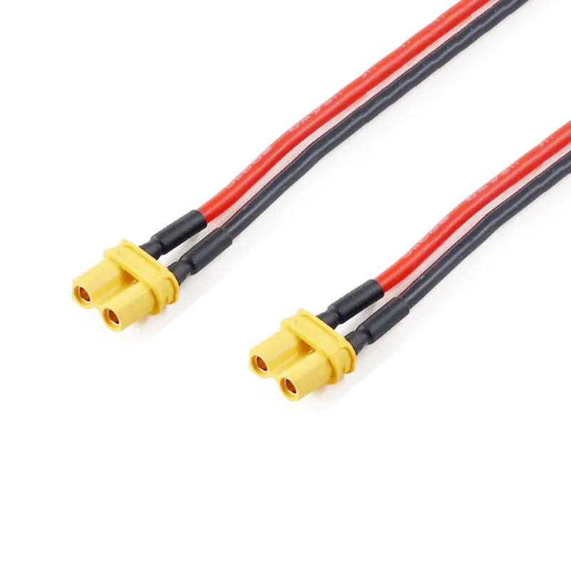 5PCS XT30U-M/F connection cable, XT30U model aircraft plug, lithium battery charging interface male-female plug connection cable