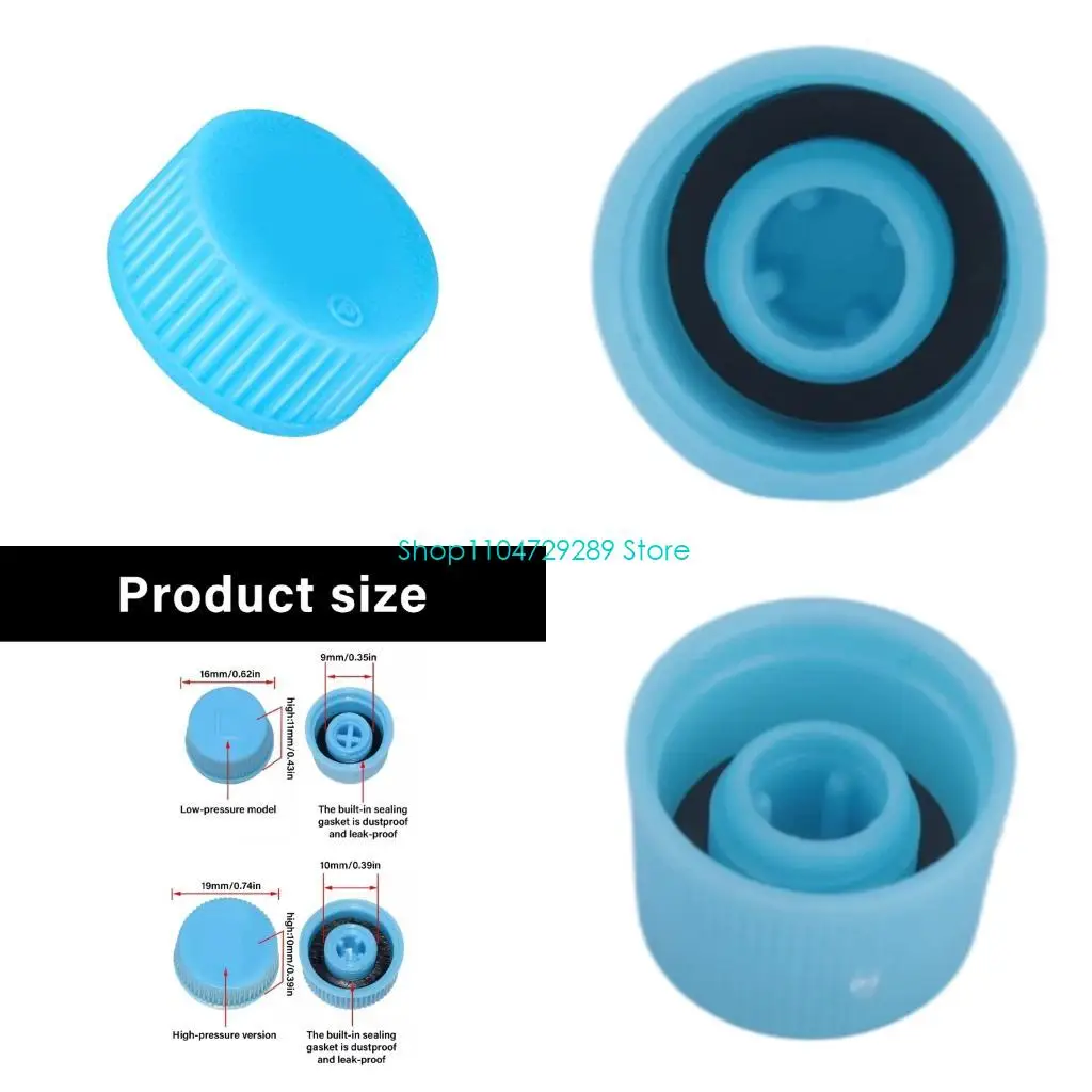 D8KE Replacement Valves Caps for Air Conditioning R134a AC System Charging Port Caps