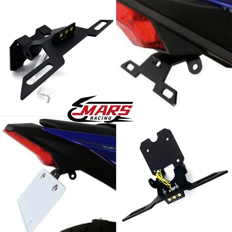 

Задний номерной знак для мотоцикла YAMAHA YZF R15 V3 V3.0 2017 2018 дюйма, модифицированный кронштейн-держатель для заднего номерного знака мотоцикла