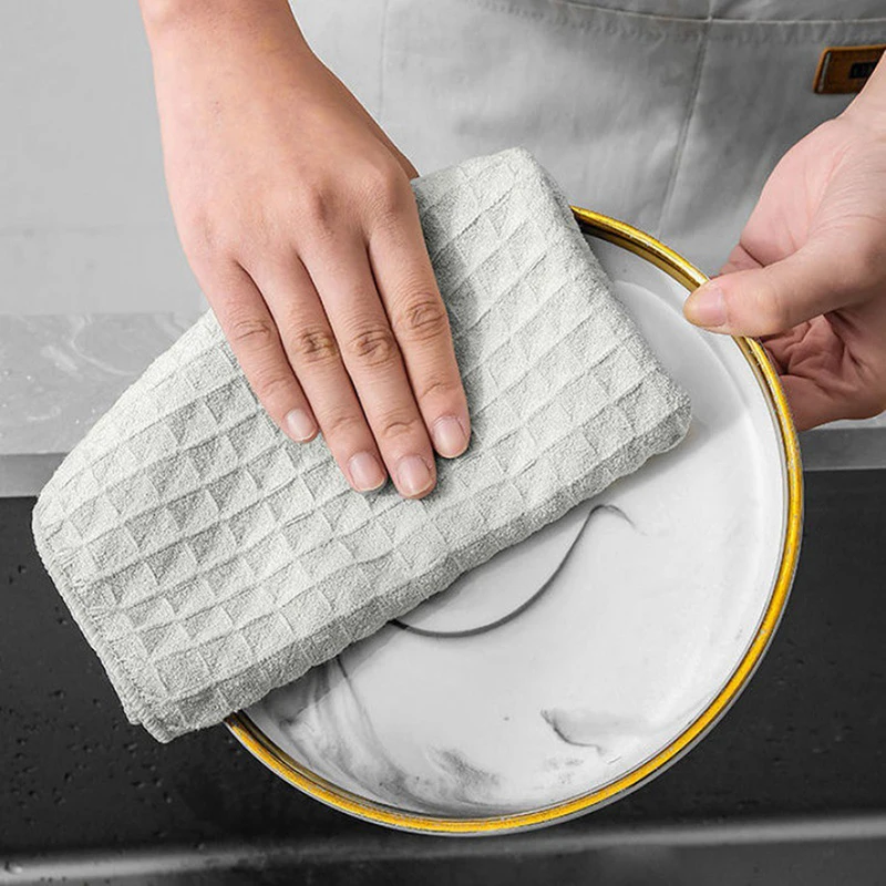 Super Absorbent Towel Barista Towel Rag Bar Coffee Machine Cleaning Cloth Tableware Household Cleaning Towel Kichen Tool 30*30cm